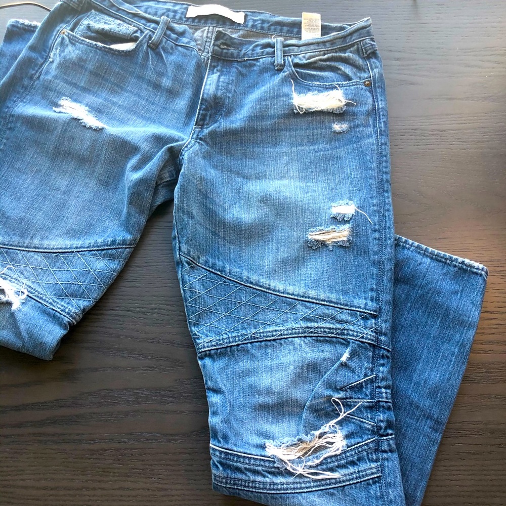 Abercrombie distressed denim jeans